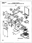 BODY Diagram and Parts List for FGF354BGDC  Frigidaire Range