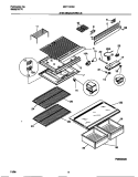 SHELVES / CONTROLS Diagram and Parts List for MRT15CSCD2  Gibson Refrigerator
