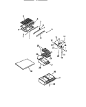 SHELVES, CONTROLS, DIVIDER, MULLION Diagram and Parts List for TSK180AN6W  Kelvinator Refrigerator