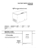 COVER Diagram and Parts List for FFC13D7HW4  Frigidaire Freezer