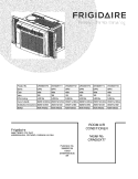 COVER Diagram and Parts List for CRA050XT714  Frigidaire Air Conditioner