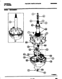 TRANSMISSION Diagram and Parts List for MWX233RBW1  Frigidaire Washer