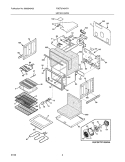 UPPER OVEN Diagram and Parts List for FGET2745KFA  Frigidaire Wall Oven