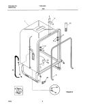 TUB Diagram and Parts List for FDBC45BAS1  Frigidaire Dishwasher