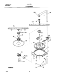 MOTOR & PUMP Diagram and Parts List for FDBC45BAS2  Frigidaire Dishwasher