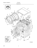 CABINET / TOP Diagram and Parts List for LTF6700FS0  Frigidaire Washer