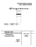 COVER Diagram and Parts List for FLSG62MRFS2  Frigidaire Washer Dryer Combo