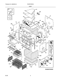 BODY Diagram and Parts List for E30EW75ESS2  Electrolux Wall Oven