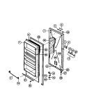 DOOR Diagram and Parts List for GFU16F7AW4  Gibson Freezer