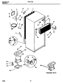 COOLING SYSTEM Diagram and Parts List for PRT215MCD5  Frigidaire Refrigerator
