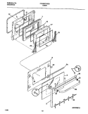DOOR Diagram and Parts List for FCS367CHSC  Frigidaire Range