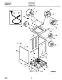 WSHR CAB, TOP Diagram and Parts List for FWX233RES3  Frigidaire Washer