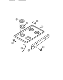 COOKTOP Diagram and Parts List for CGC355DXC  Gibson Range