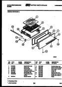 BROILER DRAWER PARTS Diagram and Parts List for GF670HXW2  Frigidaire Range