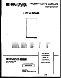 COVER Diagram and Parts List for GTN181WLO  Uni Refrigerator