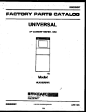 COVER Diagram and Parts List for MXLG62RBD0  Kelvinator Washer Dryer Combo