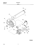 MOTOR Diagram and Parts List for GSGR642AS3  Frigidaire Dryer