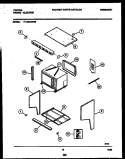 UPPER BODY PARTS Diagram and Parts List for 77-4950-23-05  Tappan Microwave Oven Combo