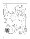 BODY Diagram and Parts List for CGLEF379GSB  Frigidaire Range