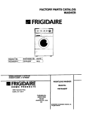 COVER Diagram and Parts List for FWTR445RFS1  Frigidaire Washer