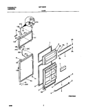 DOOR Diagram and Parts List for MRT18GREW2  Frigidaire Refrigerator