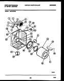 CABINET AND COMPONENT PARTS Diagram and Parts List for DE271KDW5  Frigidaire Dryer