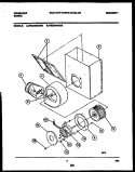MOTOR AND BLOWER HOUSING PARTS Diagram and Parts List for FEC9X8XABA  Frigidaire Cooktop