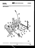 POWER DRY AND MOTOR PARTS Diagram and Parts List for DW1050LW3  Frigidaire Dishwasher
