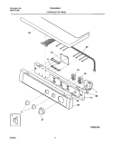 CONTROL PANEL Diagram and Parts List for FSG446RHS1  Frigidaire Dryer