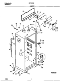 CABINET Diagram and Parts List for MRT15DRED0  Frigidaire Refrigerator