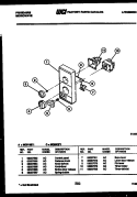CONTROL PANEL Diagram and Parts List for MC590E1  Frigidaire Microwave