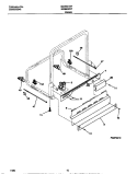 FRAME Diagram and Parts List for MDB631RFR1  Frigidaire Dishwasher