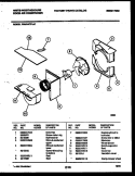 AIR HANDLING PARTS Diagram and Parts List for WAS147P1A1  Frigidaire Air Conditioner