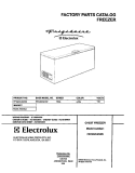 COVER Diagram and Parts List for FFC20C4CW0  Frigidaire Freezer