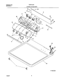 CONTROL PANEL Diagram and Parts List for FER341AS0  Frigidaire Dryer