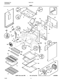 BODY Diagram and Parts List for FGFL77ABF  Frigidaire Range
