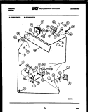 CONSOLE AND CONTROL PARTS Diagram and Parts List for DE24P2WTFB  Gibson Dryer
