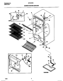 CABINET / CONTROL / SHELVES Diagram and Parts List for MFU16F3BW3  Frigidaire Freezer