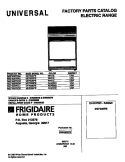 COVER Diagram and Parts List for MEF305PBDK  Frigidaire Range