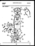 TUB DETAIL Diagram and Parts List for WA4720RW1  Frigidaire Washer