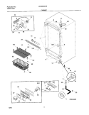 CABINET Diagram and Parts List for UL5000ECW4  Frigidaire Freezer