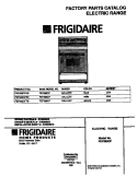 COVER Diagram and Parts List for FEF389CFBB  Frigidaire Range