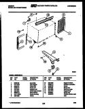 CABINET AND INSTALLATION PARTS Diagram and Parts List for AM09C6EVA  Gibson Air Conditioner