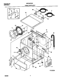 P12V0024 WSHR CAB, DOOR Diagram and Parts List for GWT645RHS0  Gibson Washer