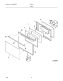 DOOR Diagram and Parts List for TGF317DWC  Tappan Range