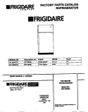 COVER Diagram and Parts List for FRT18NNCD3  Frigidaire Refrigerator