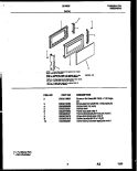 DOOR PARTS Diagram and Parts List for 56-9602-10-02  Tappan Microwave