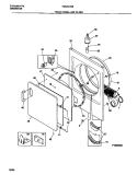 FRONT PANEL / LINT FILTER Diagram and Parts List for FDG747RBS1  Frigidaire Dryer