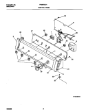 P12C0016 CONTROL PANEL Diagram and Parts List for FWS975GHT0  Frigidaire Washer
