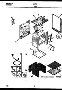 BODY PARTS Diagram and Parts List for 30-2542-00-02  Tappan Range